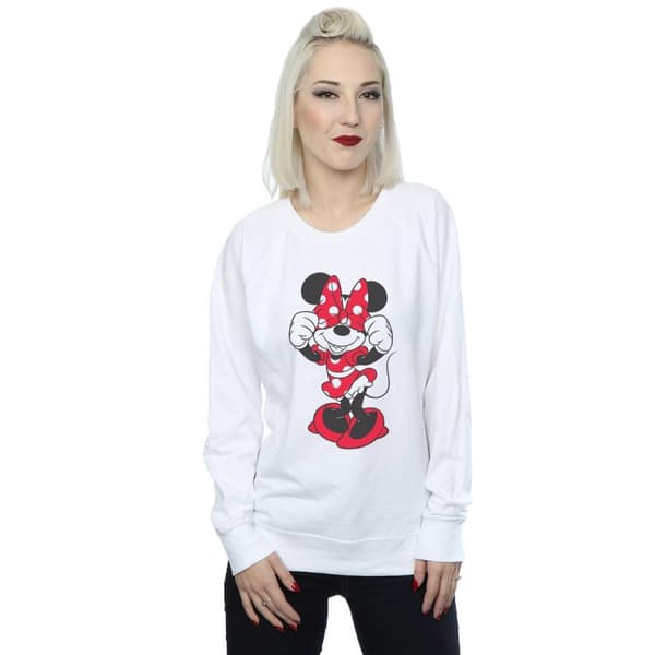 Disney Dam/kvinnor Minnie Mouse Bow Eyes Sweatshirt