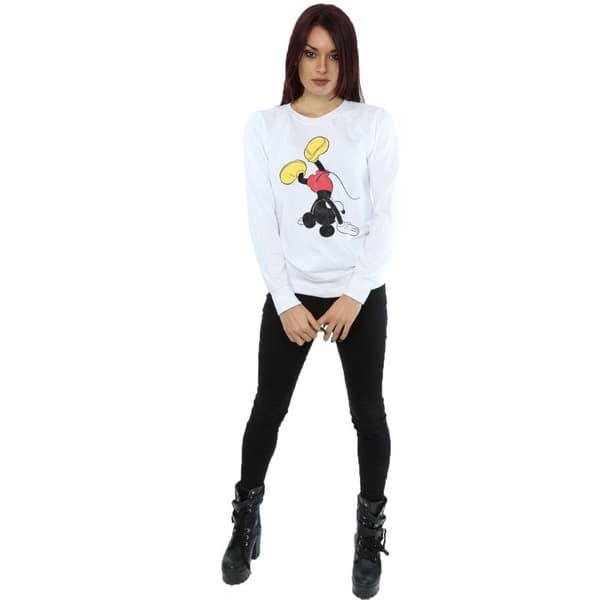 Disney Dam/Tjej Musse Pigg Uppochner Sweatshirt