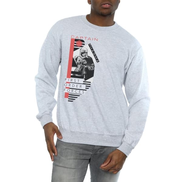 Star Wars Mens The Last Jedi Captain Phasma Sweatshirt