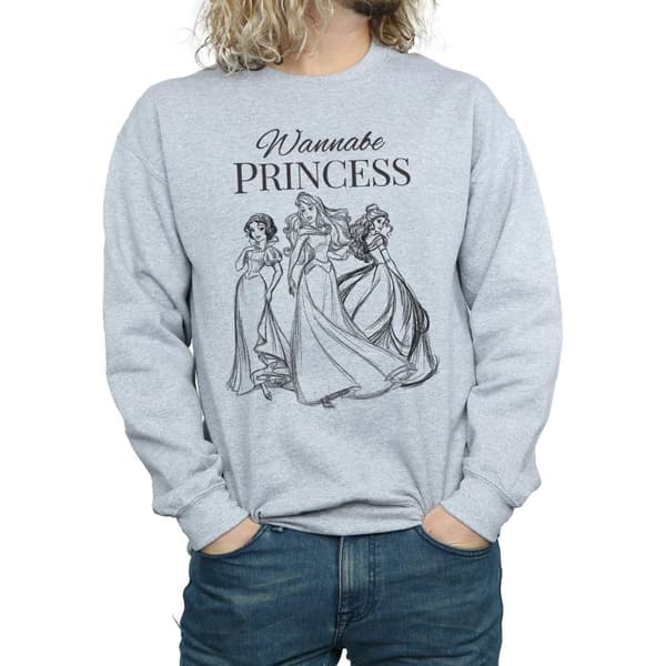 Disney Princess Mens Wannabe Princess Sweatshirt