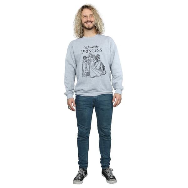 Disney Princess Mens Wannabe Princess Sweatshirt