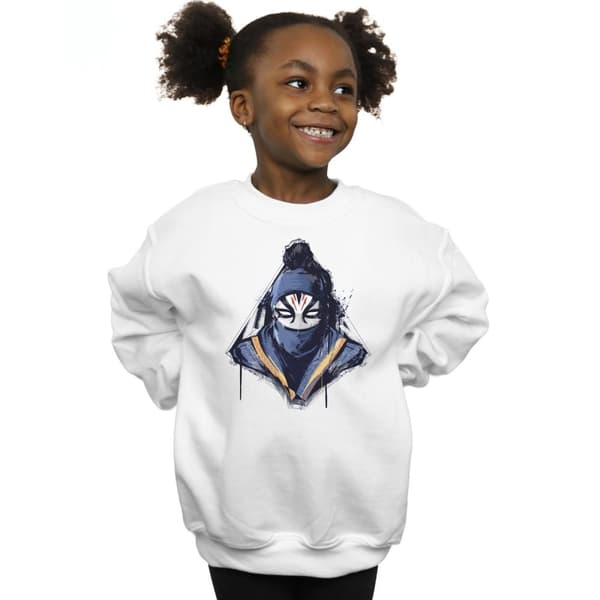 Marvel Girls Shang-Chi And The Legend Of The Ten Rings Razor Fist Masked Paint Sweatshirt