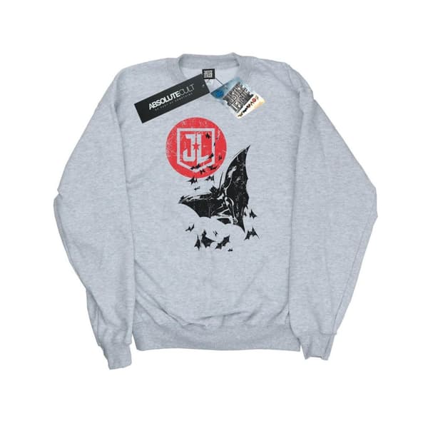 DC Comics Womens/Ladies Justice League Movie Batman Moon Leap Sweatshirt