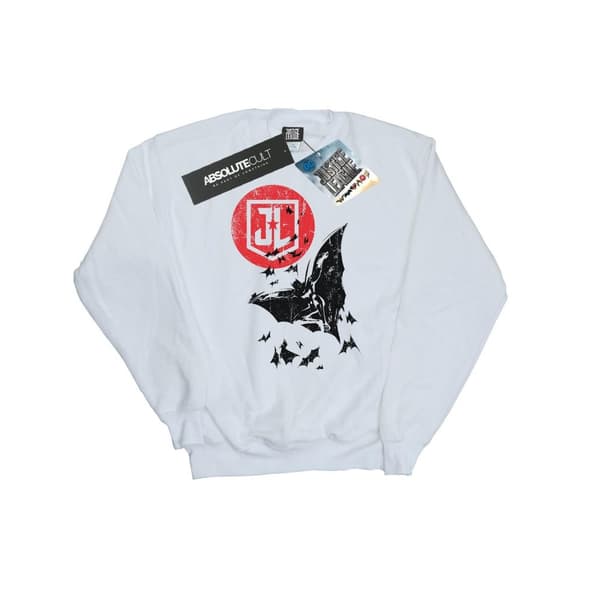 DC Comics Dam/Tjej Justice League Movie Batman Moon Leap Sweatshirt