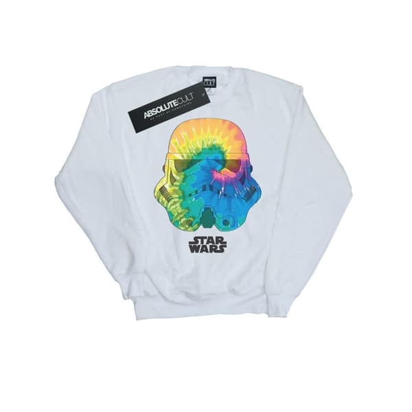 Star Wars Girls Stormtrooper Jupiter Helmet Sweatshirt White 7-8 Years