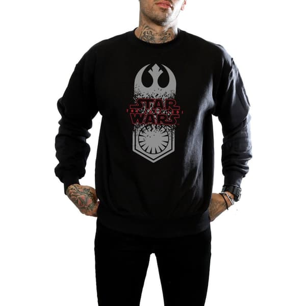 Star Wars Mens The Last Jedi Symbol Crash Sweatshirt
