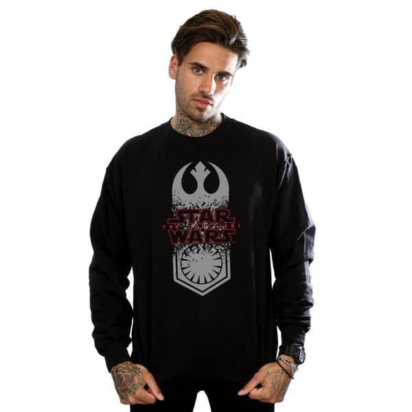 Star Wars Mens The Last Jedi Symbol Crash Sweatshirt