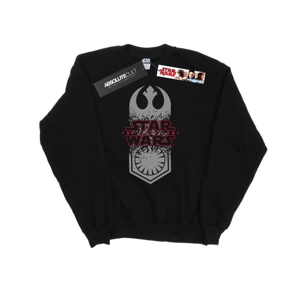 Star Wars Mens The Last Jedi Symbol Crash Sweatshirt Black 3XL