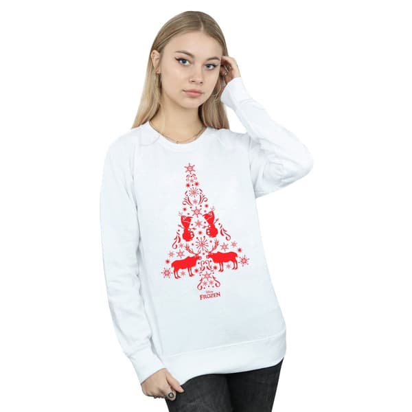 Disney Dam/kvinnor Frozen Christmas Tree Sweatshirt
