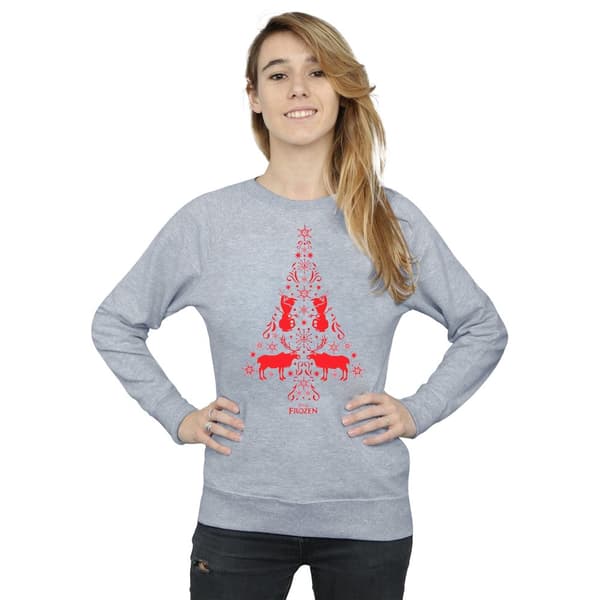 Disney Dam/kvinnor Frozen Christmas Tree Sweatshirt