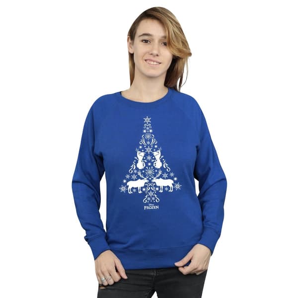 Disney Dam/kvinnor Frozen Christmas Tree Sweatshirt