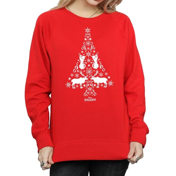 Disney Dam/kvinnor Frozen Christmas Tree Sweatshirt