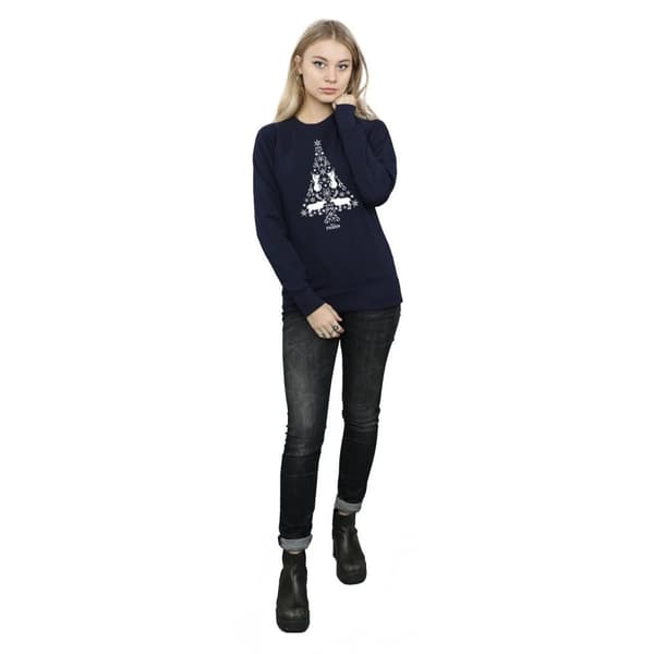 Disney Womens/Ladies Frozen Christmas Tree Sweatshirt