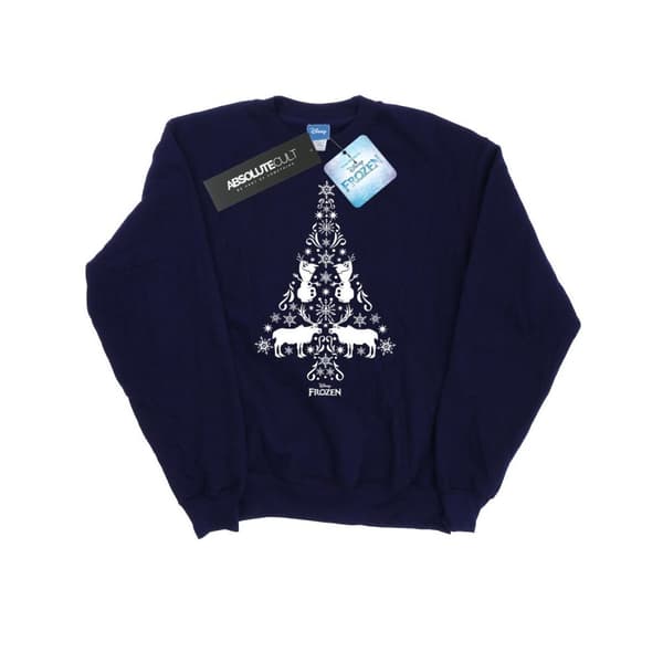Disney Womens/Ladies Frozen Christmas Tree Sweatshirt