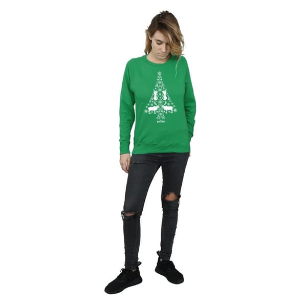 Disney Dam/kvinnor Frozen Christmas Tree Sweatshirt