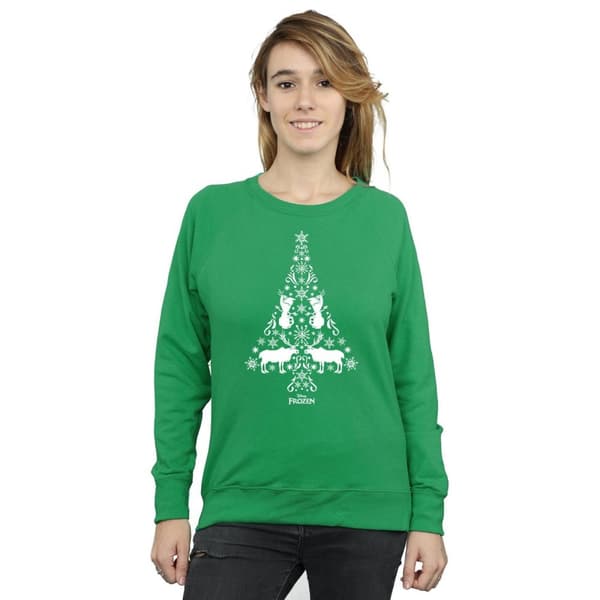 Disney Dam/kvinnor Frozen Christmas Tree Sweatshirt