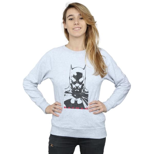 DC Comics Dam/Tjej Batman Solid Stare Sweatshirt