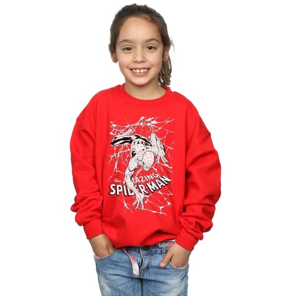 Marvel Girls Spider-Man Web Crawler Sweatshirt