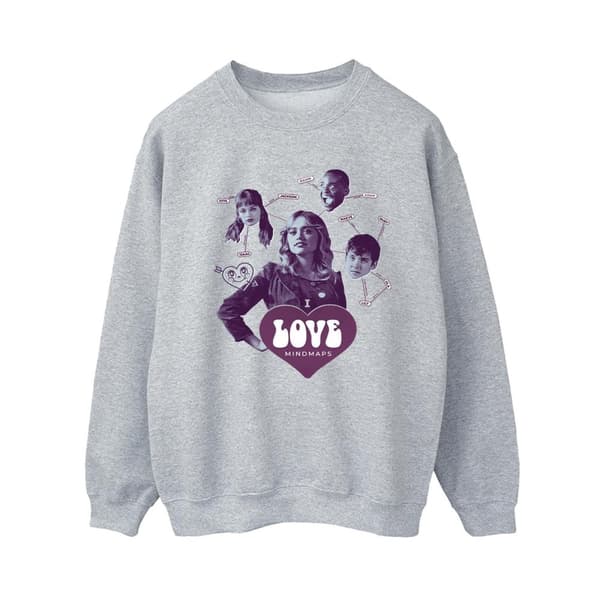 Netflix Dam/kvinnor Sex Education Love Mindmaps Sweatshirt