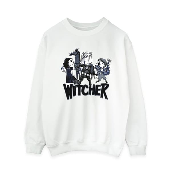 Netflix Dam/Tjej The Witcher Team Illustrated Sweatshirt
