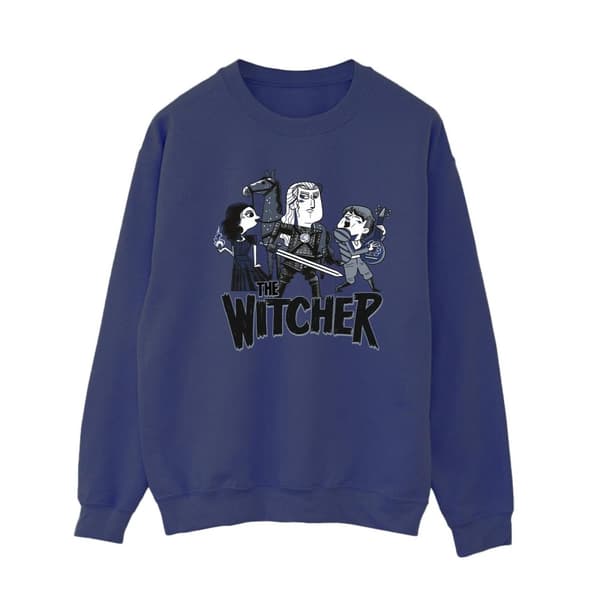 Netflix Dam/Tjej The Witcher Team Illustrated Sweatshirt
