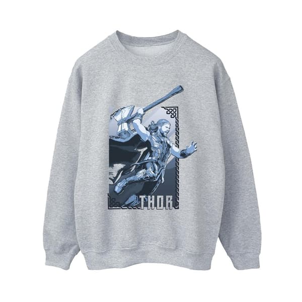 Marvel Dam/Tjej Thor Love And Thunder Attack Sweatshirt