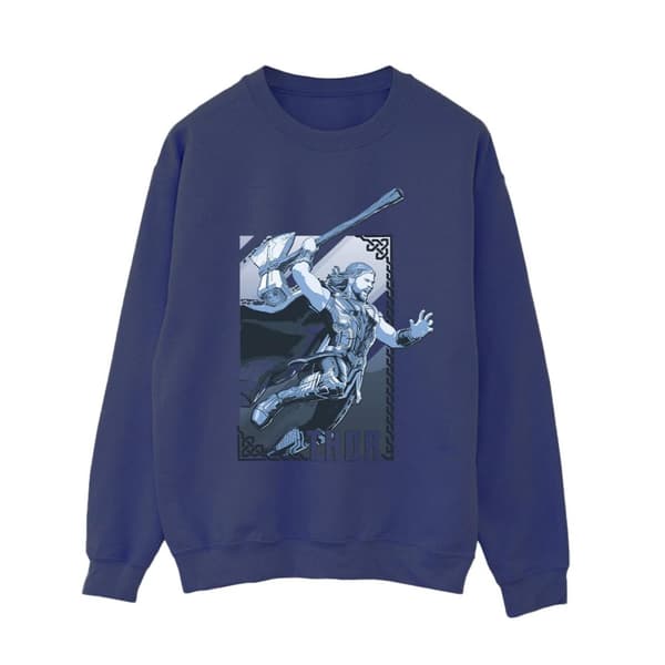 Marvel Dam/Tjej Thor Love And Thunder Attack Sweatshirt
