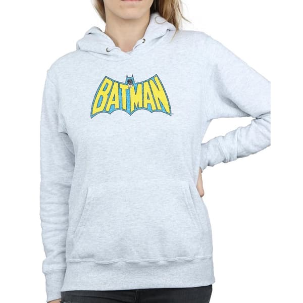 DC Comics Womens/Ladies Batman Crackle Logo Hoodie
