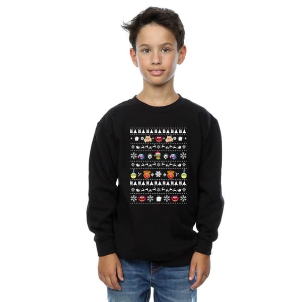 Disney Sweatshirt med huvuden från Mupparnas jul för pojkar
