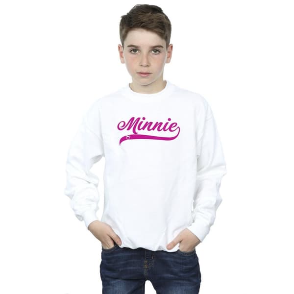 Disney Boys Minnie Mouse Logo Sweatshirt