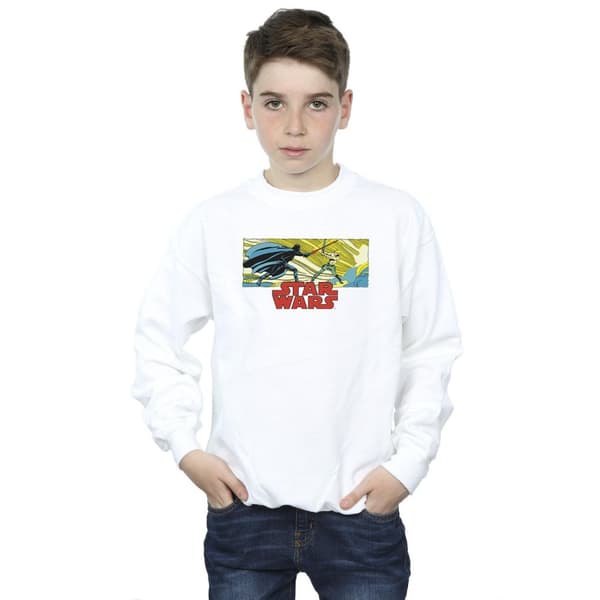 Star Wars Sweatshirt med Luke och Vader i seriestripp för pojkar