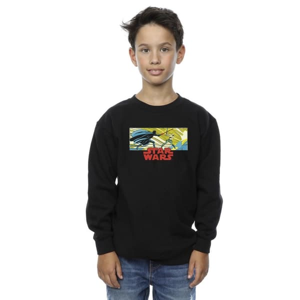 Star Wars Sweatshirt med Luke och Vader i seriestripp för pojkar
