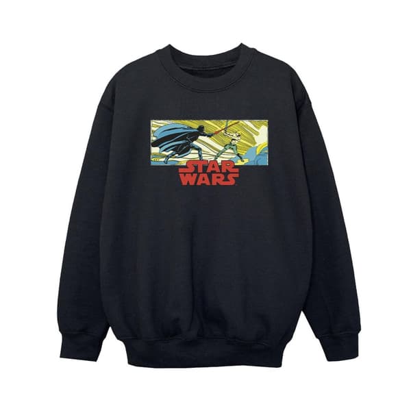 Star Wars Sweatshirt med Luke och Vader i seriestripp för pojkar