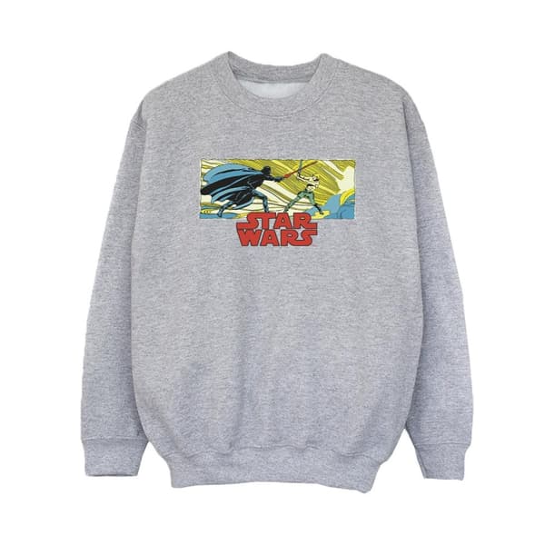 Star Wars Sweatshirt med Luke och Vader i seriestripp för pojkar