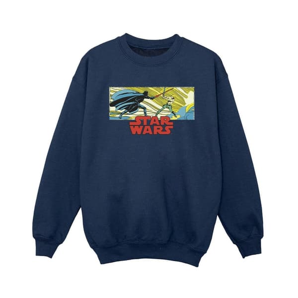 Star Wars Sweatshirt med Luke och Vader i seriestripp för pojkar