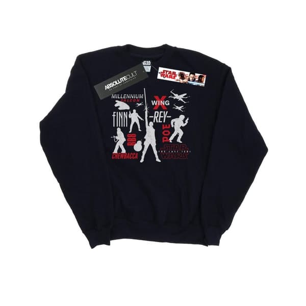 Star Wars Mens The Last Jedi Rebellion Silhouettes Sweatshirt