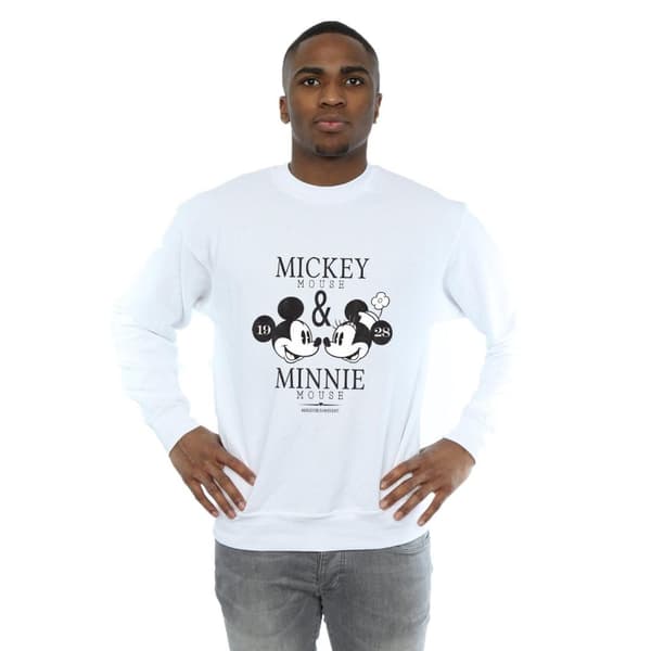 Disney Mens Mickey And Minnie Mouse Mousecrush Mondays Sweatshirt