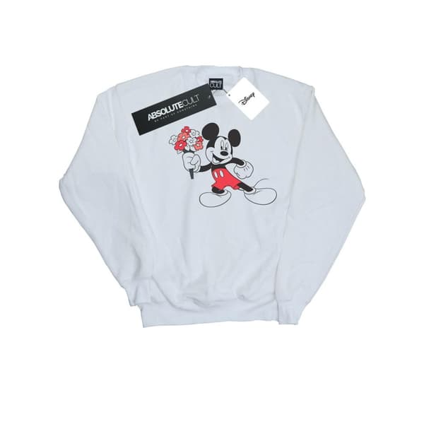 Disney Flickor Musse Pigg Blommor Sweatshirt