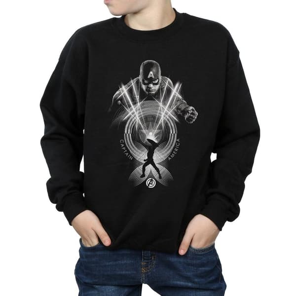 Marvel Boys Captain America Circle Sweatshirt