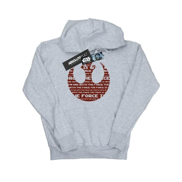 Star Wars Womens/Ladies Rogue One I´m One With The Force Alliance Emblem Red Hoodie