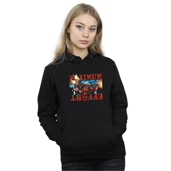 Marvel Womens/Ladies Deadpool Maximum Effort Hoodie