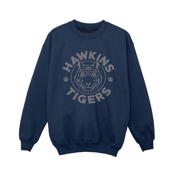 Netflix Boys Stranger Things Hawkins Grey Tiger Sweatshirt