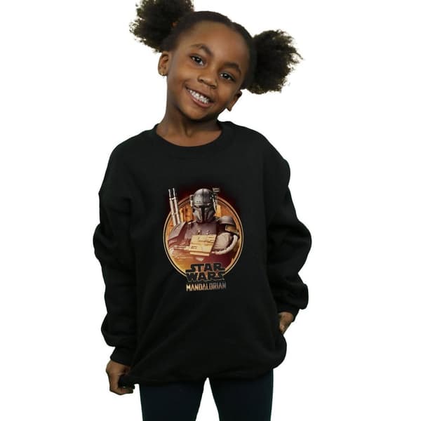 Star Wars Girls The Mandalorian Paz Vizsla Framed Sweatshirt