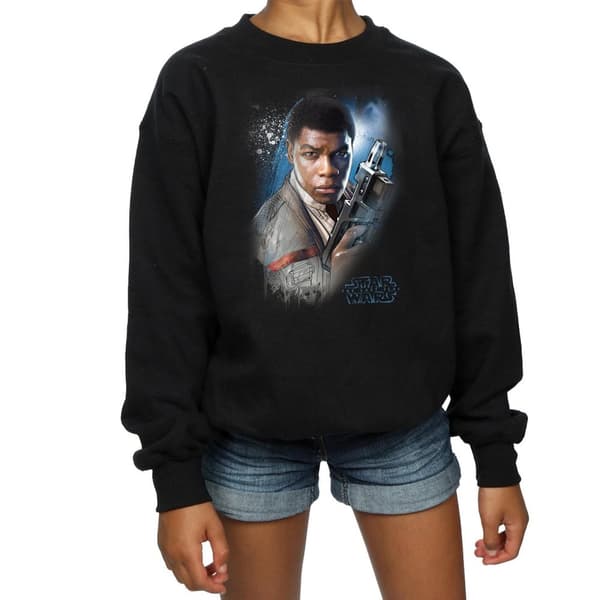 Star Wars Girls The Last Jedi Finn Brushed Sweatshirt
