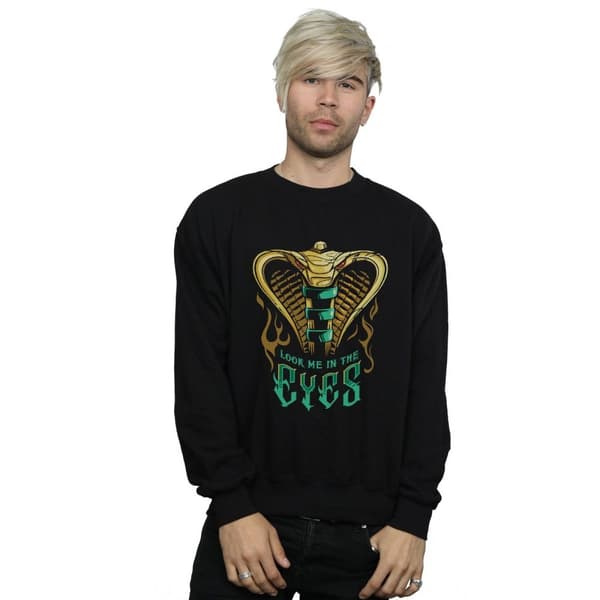 Disney Mens Aladdin Movie Jafar Snake Eyes Sweatshirt
