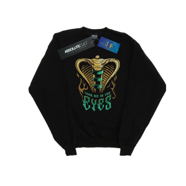 Disney Mens Aladdin Movie Jafar Snake Eyes Sweatshirt
