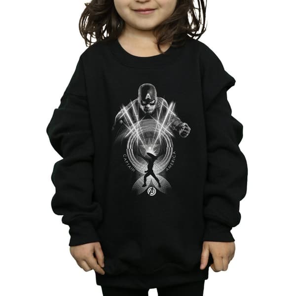 Marvel Girls Captain America Circle Sweatshirt