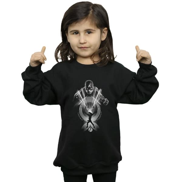 Marvel Girls Captain America Circle Sweatshirt