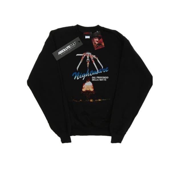 A Nightmare On Elm Street Mens Italian Movie Poster Sweatshirt Black 5XL