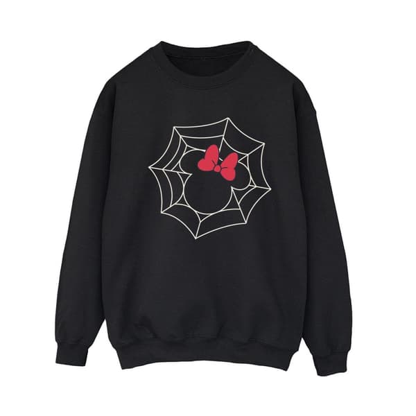 Disney Womens/Ladies Minnie Mouse Spider Web Sweatshirt